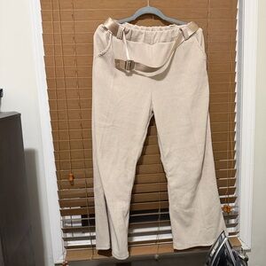Shop with Italy, corduroy Beige Wide Leg Pants